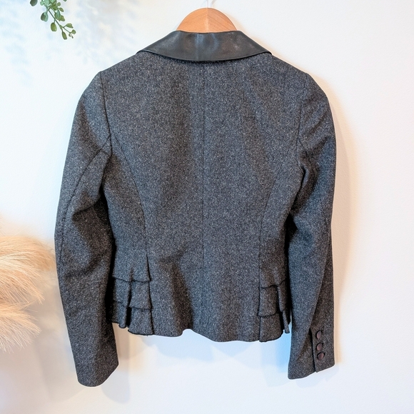 Elegant Rebecca Taylor Gray Women's Jacket Sz. 4 - Picture 3 of 12
